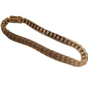 1940's 925 Sterling Silver 1mm Nat Diamonds Tennis Bracelet 19 Grams 8"x.25" Vtg